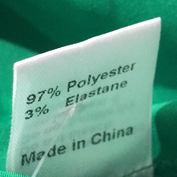 New Princes Polly Dress Womens 8 Kelly Green Silky Ruching Button Bohemian Hip - Picture 9 of 10